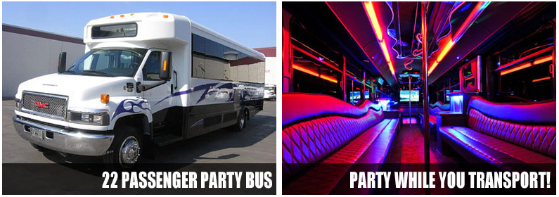 Airport Transportation party bus rentals Colorado Springs