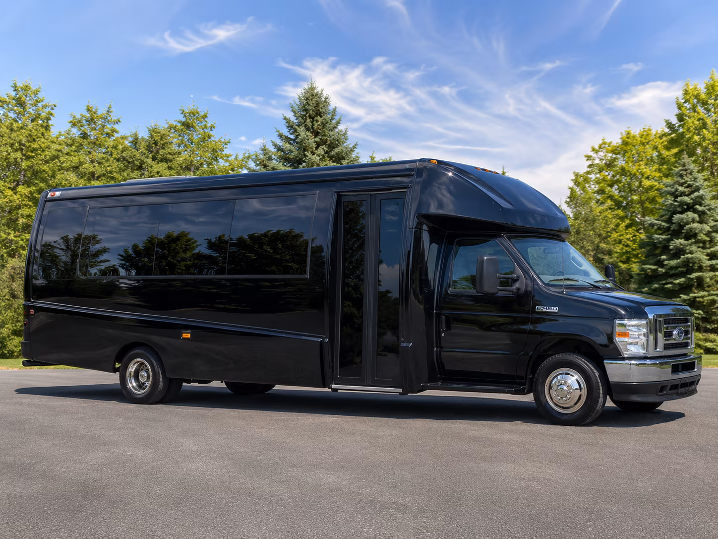 Colorado Springs Airport Shuttle & Transportation party bus exterior