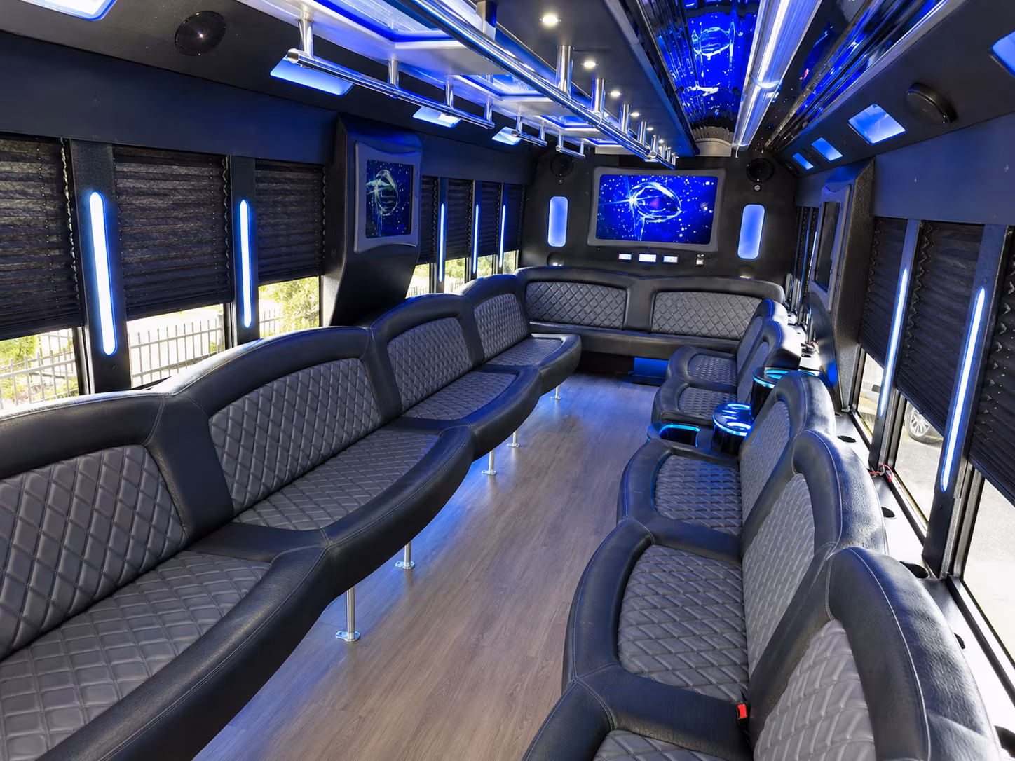 Colorado Springs Bachelor & Bachelorette Transportation party bus exterior