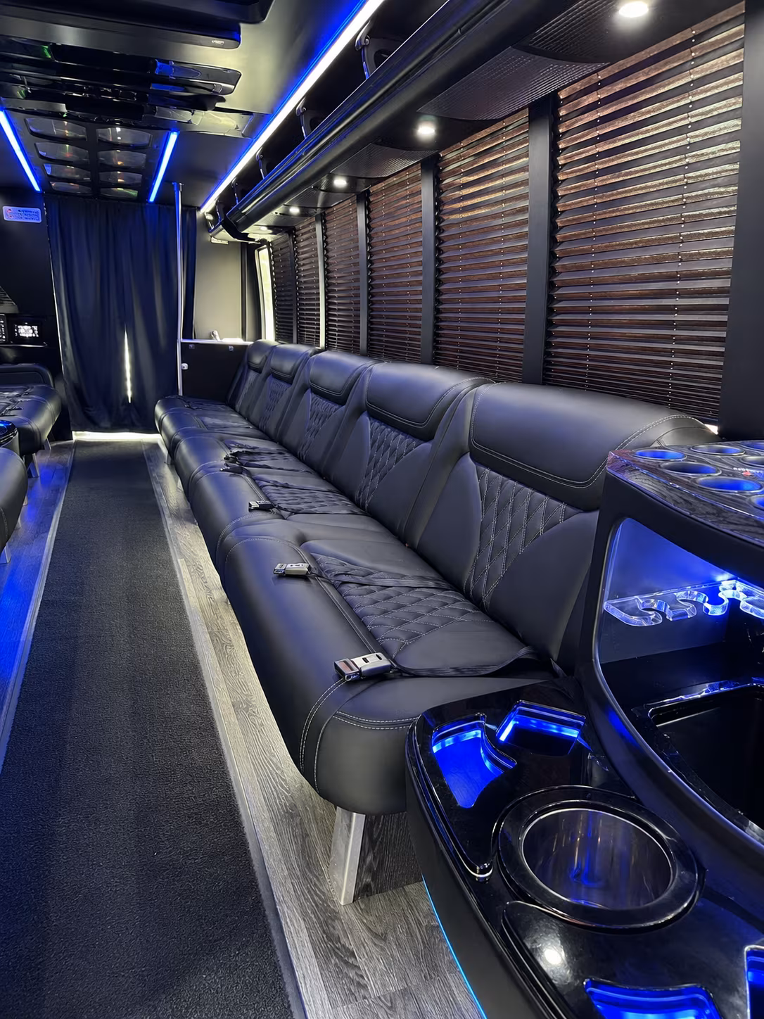 Colorado Springs Concert & Music Festival Transportation party bus exterior