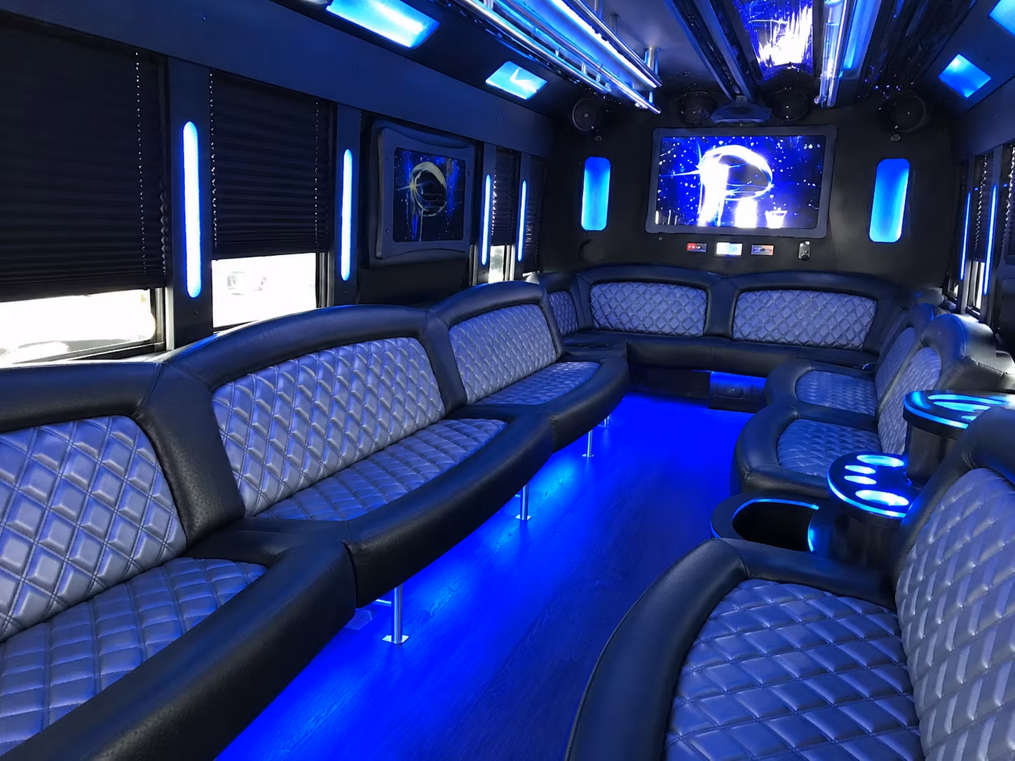 Colorado Springs Private Event Transportation party bus exterior