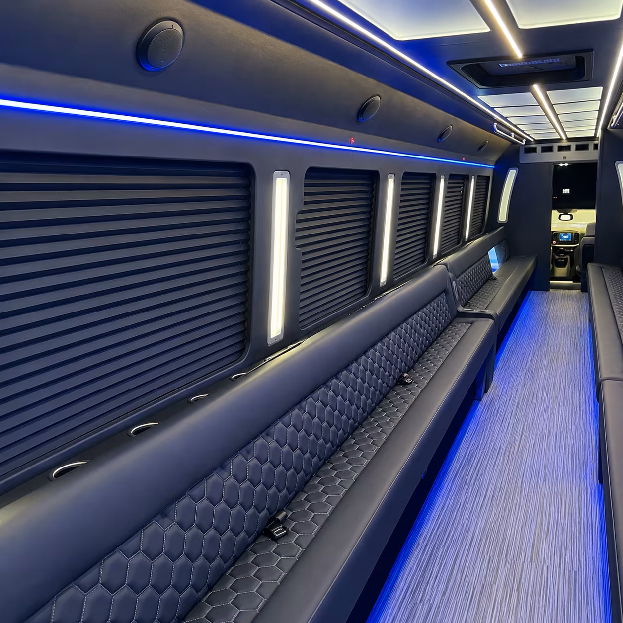 Colorado Springs Private Event Transportation party bus exterior