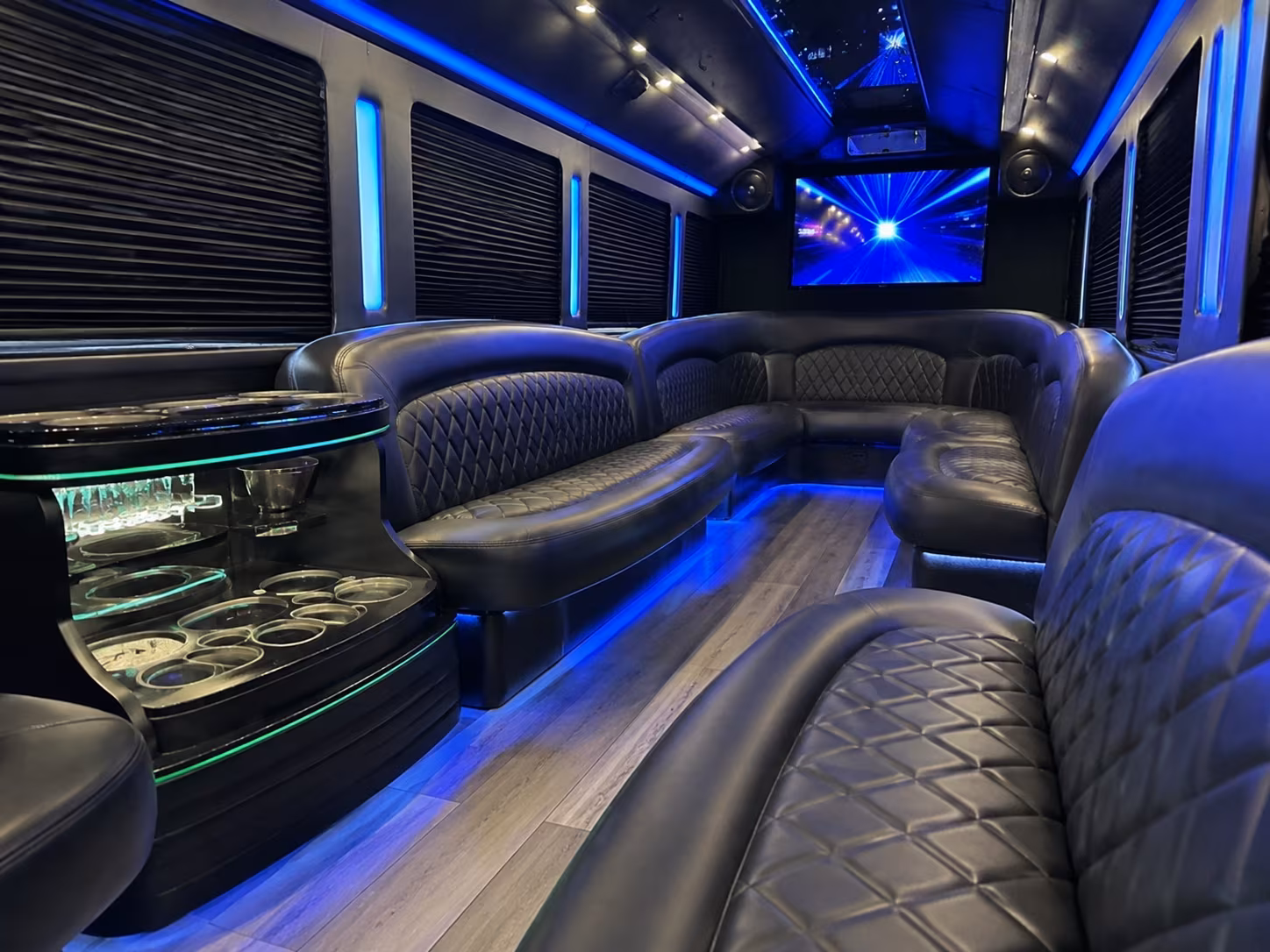 Colorado Springs Prom & Homecoming Transportation party bus exterior