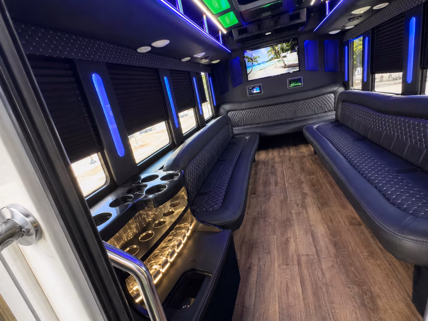 Colorado Springs Prom & Homecoming Transportation party bus exterior