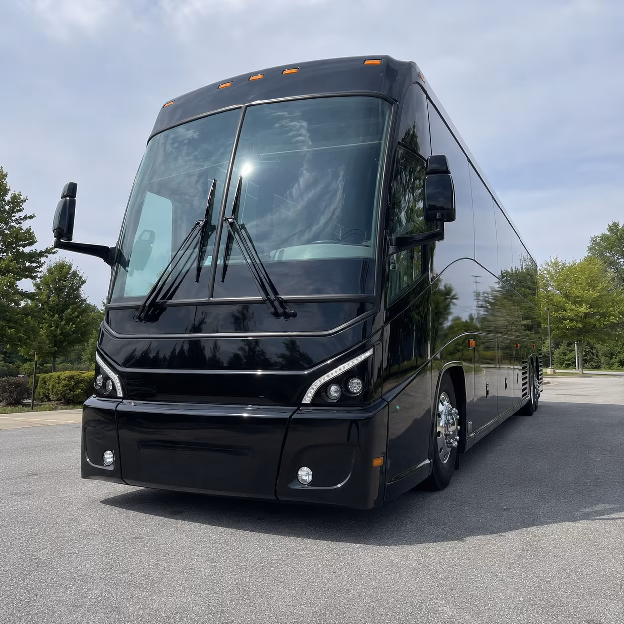 Colorado Springs School Event Transportation party bus exterior