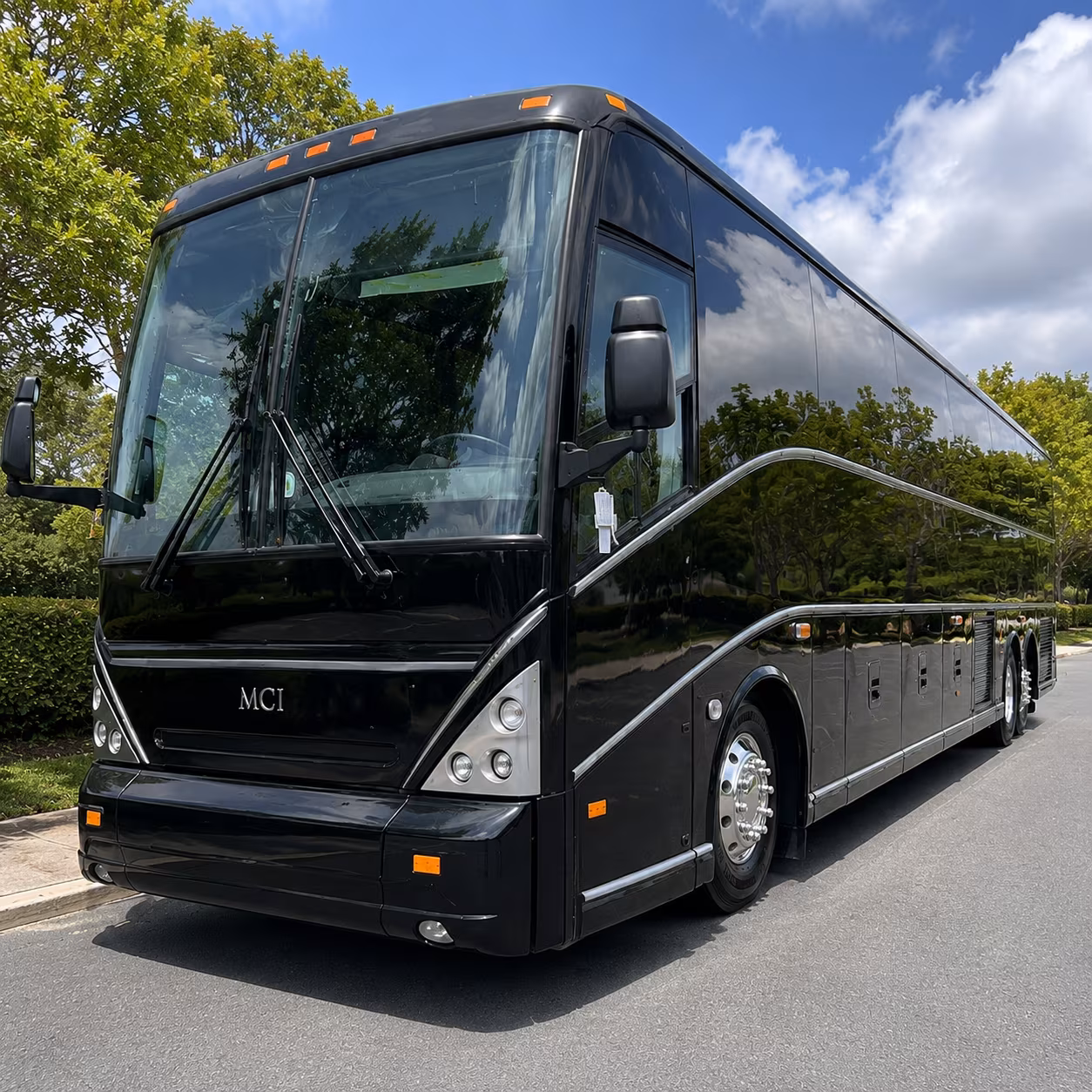 Colorado Springs School Event Transportation party bus exterior