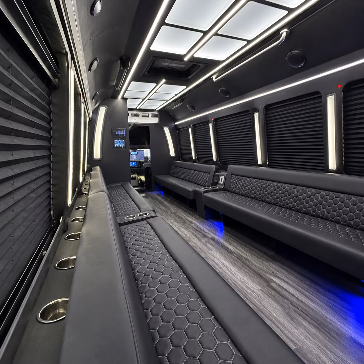 Colorado Springs Wedding Transportation party bus exterior