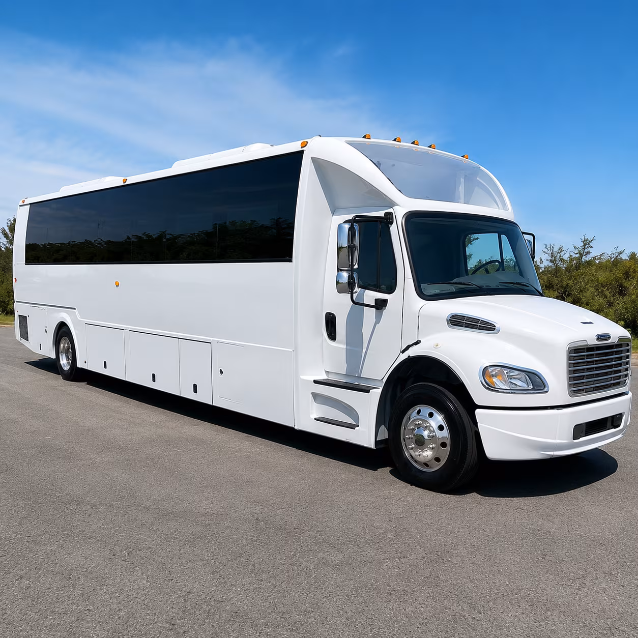 Colorado Springs Wedding Transportation party bus interior